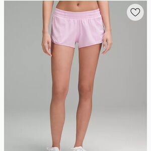 Lululemon vita pink hotty hot shorts, high-rise, size 4